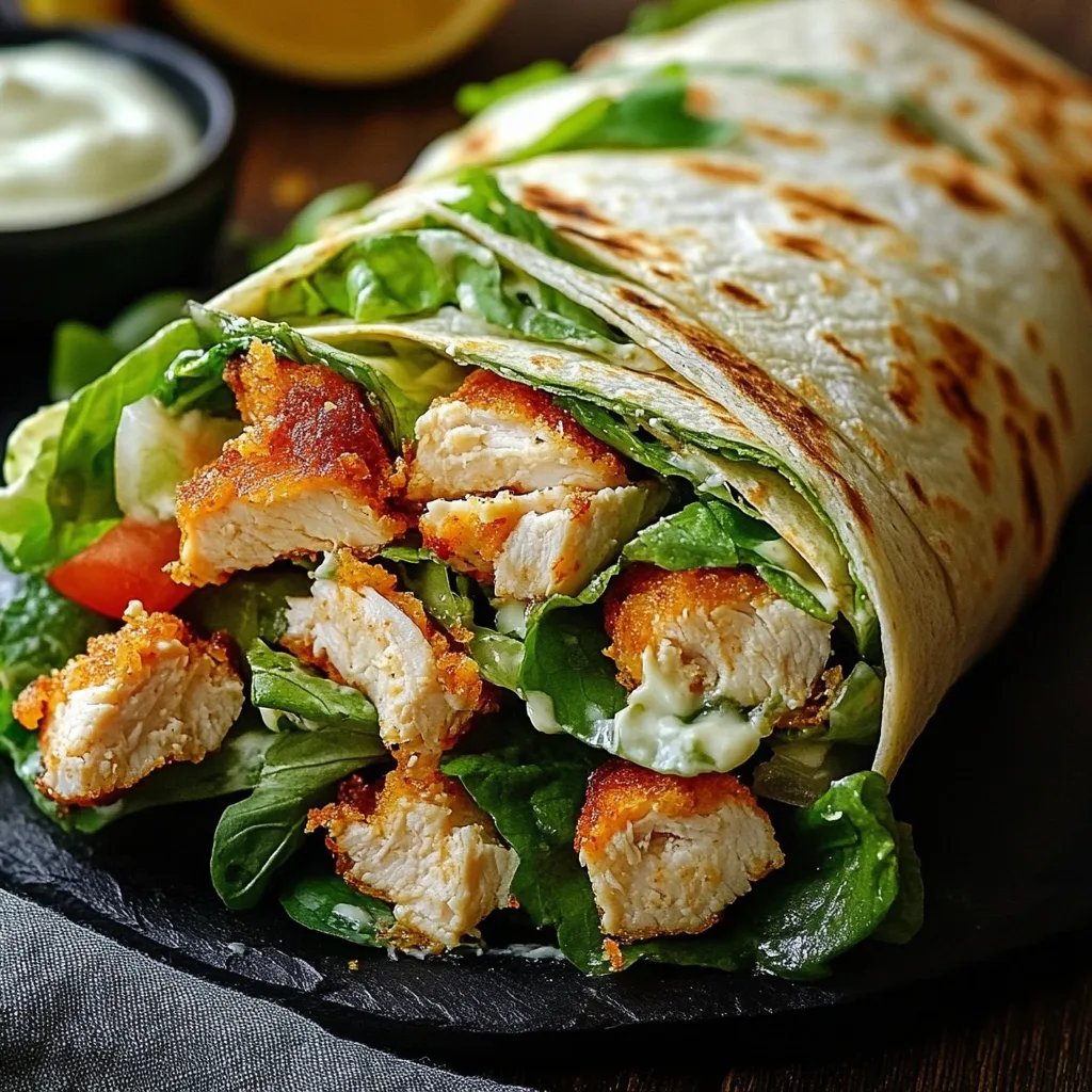Crispy Chicken Caesar Wrap – Einfach und Lecker!