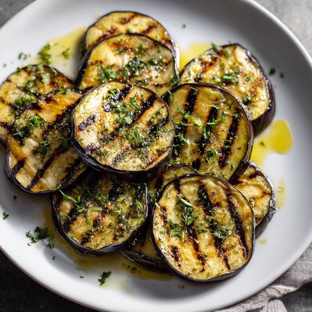 Gegrillte Auberginen Scheiben