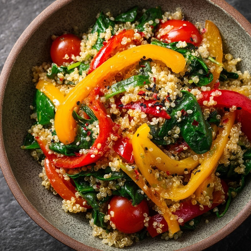 Kalorienarme Gemüse Bowl Mit Quinoa