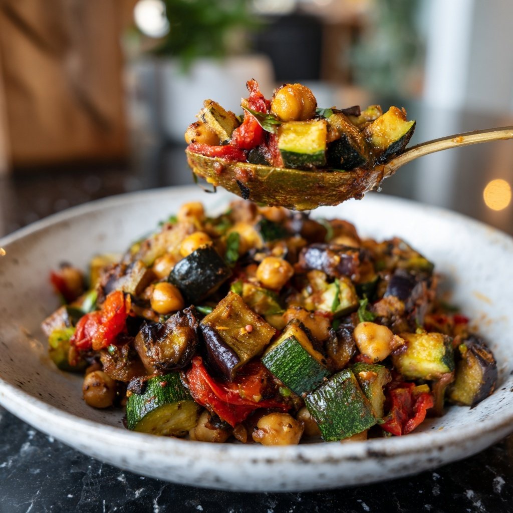 Ratatouille mit Kichererbsen