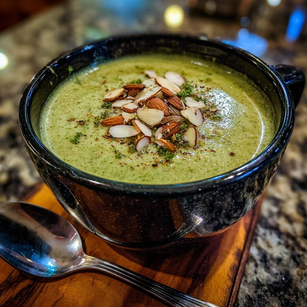 Brokkoli Suppe Mit Mandeln