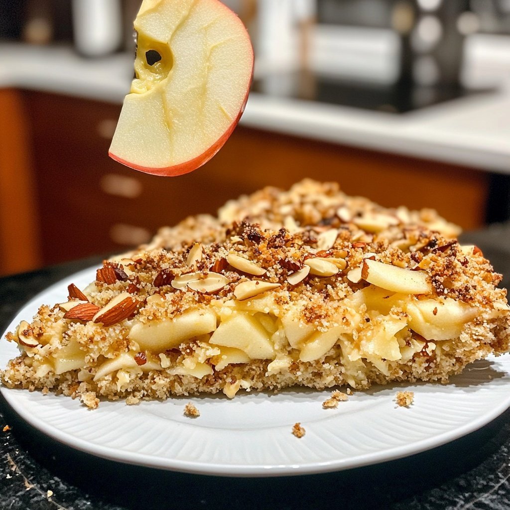 Knackiger Brokkolisalat mit Käse, Apfel und Mandeln – Schnell und lecker