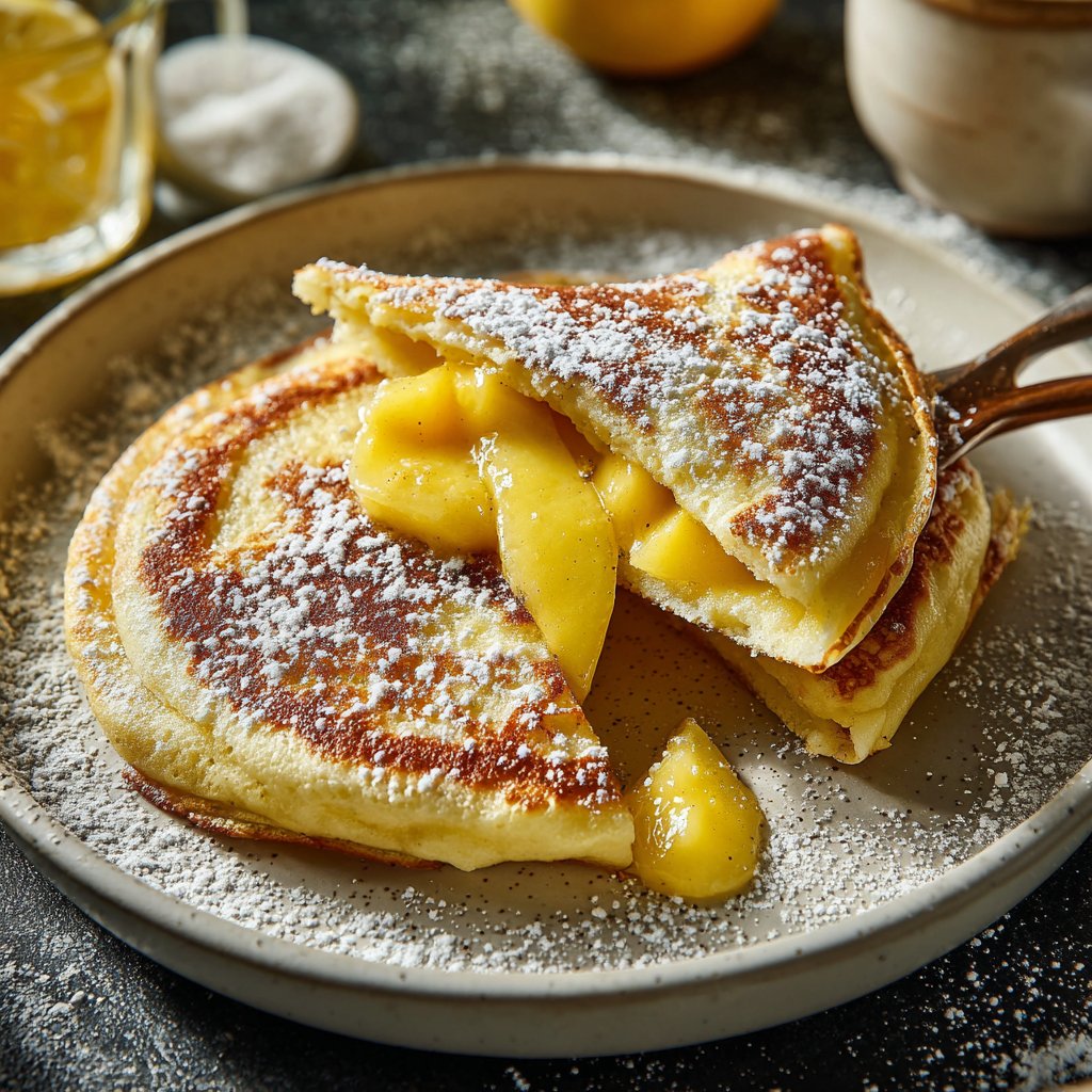 Pfannkuchen mit Mango
