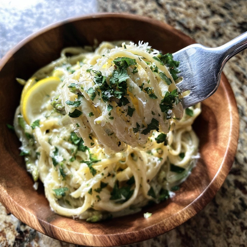 Grüner Spargel Pasta