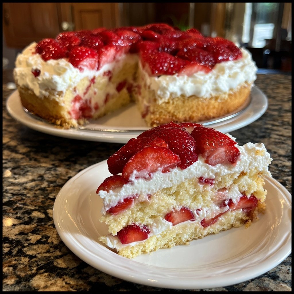 Erdbeerkuchen Leicht