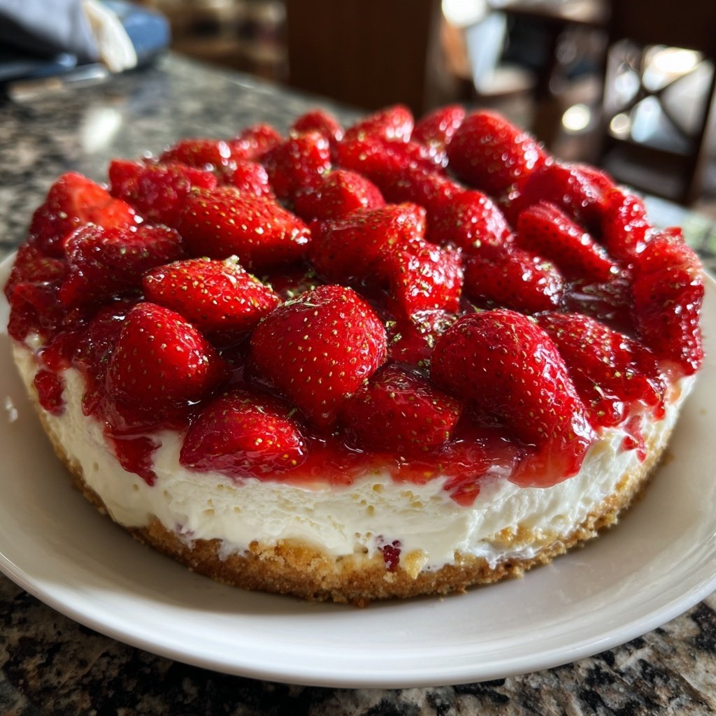 Erdbeerkuchen Mit Schmand