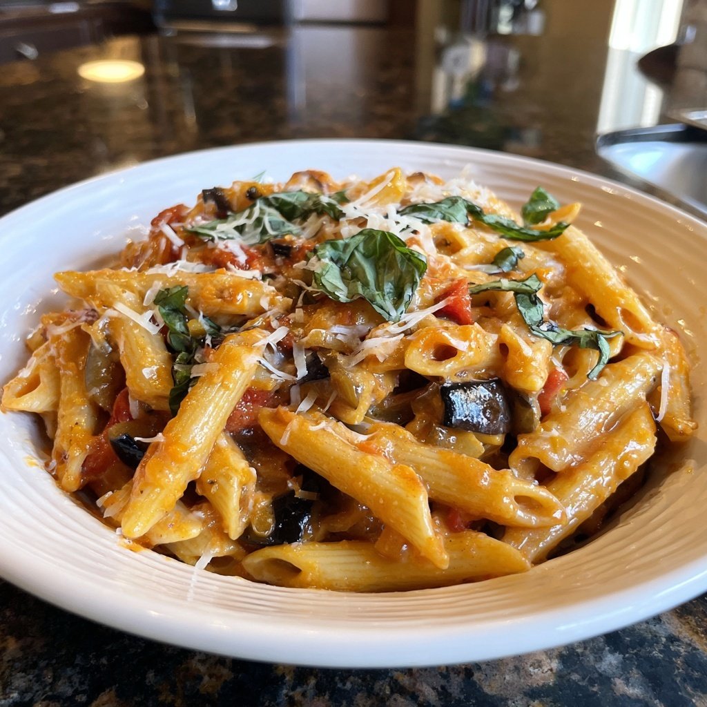 Internationale Küche Italienische Pasta alla Norma