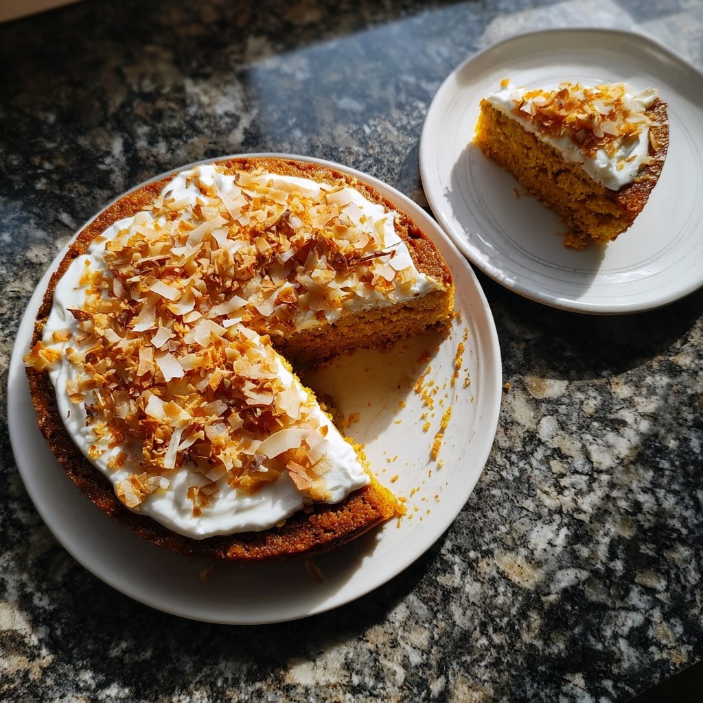 Karottenkuchen Mit Kokos Joghurt