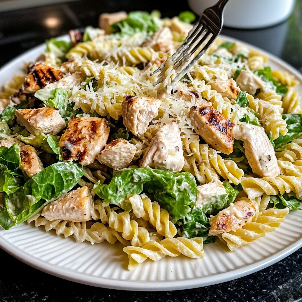 Chicken Caesar Pasta Salat