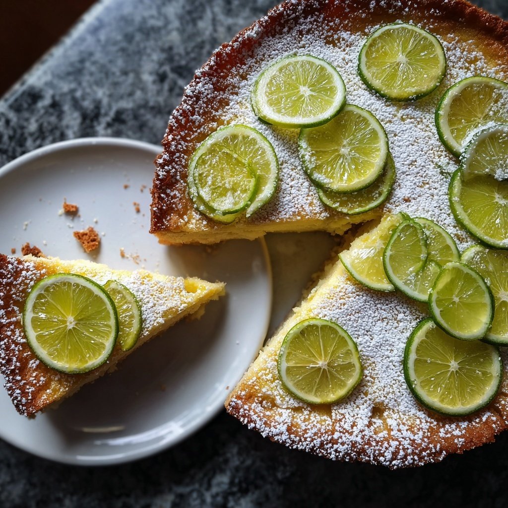 Käsekuchen mit Limette