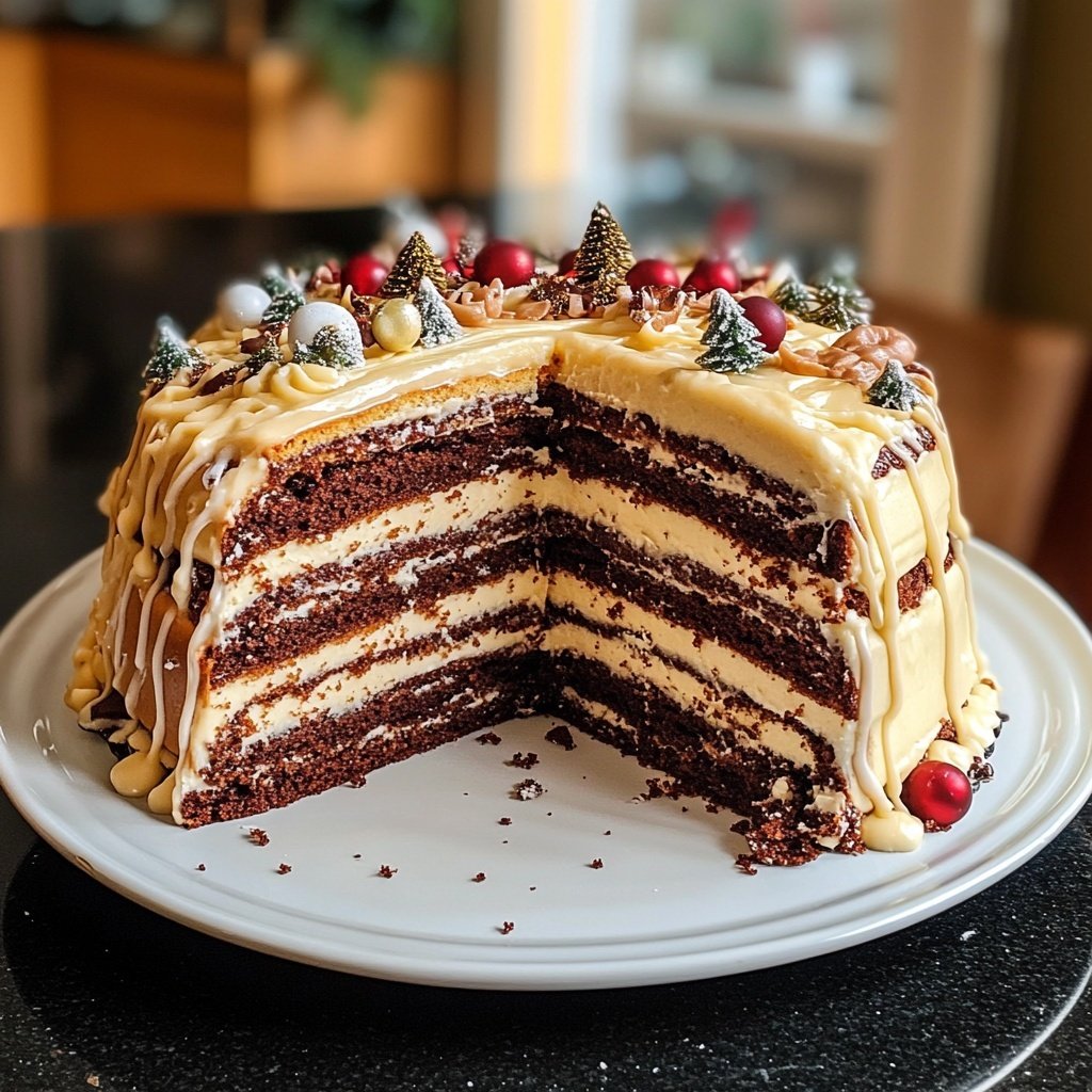 Last Minute Weihnachtsmann Torte