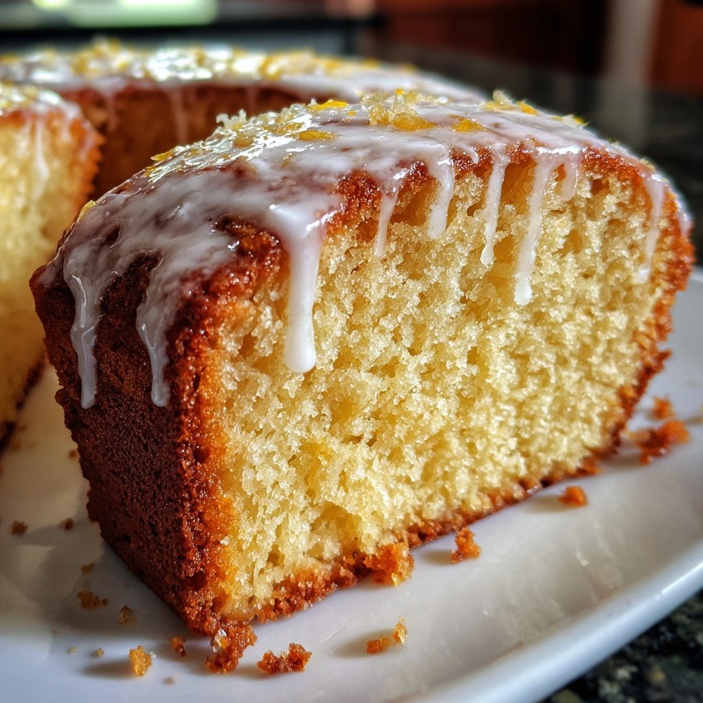 Zitronenkuchen mit Vanille